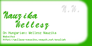 nauzika wellesz business card